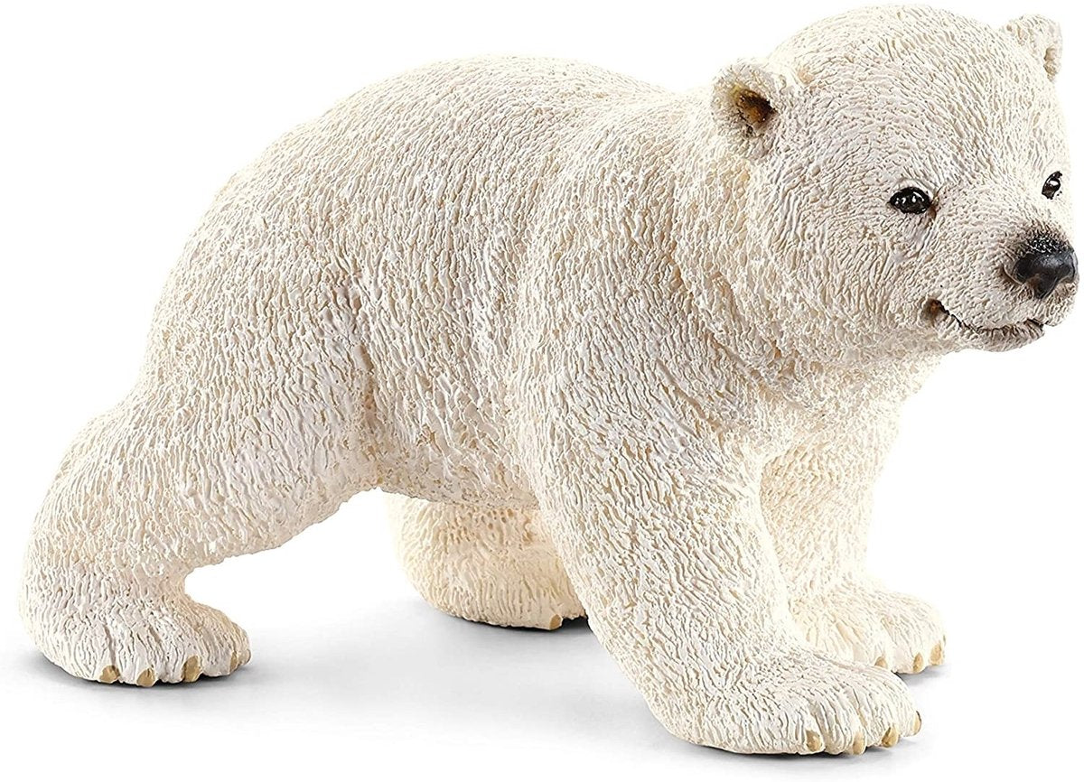Schleich wild life ijsbeerwelp - educatief speelgoedfiguur kunststof.