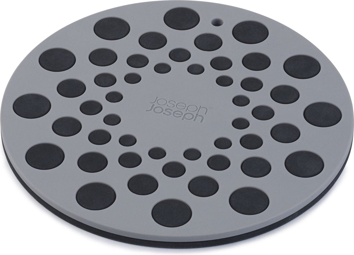 Joseph Joseph - set di 2 sottobicchieri spot-on - silicone - grigio