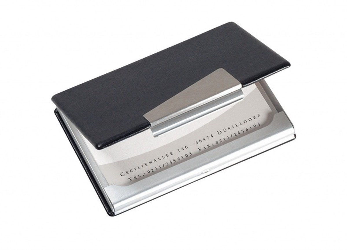 Tarjetero Sigel - aluminio - para 20 tarjetas - si-vz131