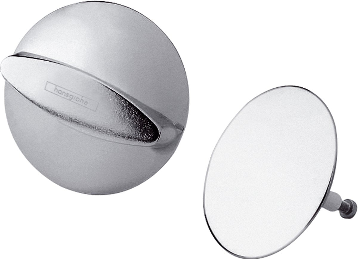 Set esterno Hansgrohe flexaplus per combinazione scarico vasca e troppopieno cromo
