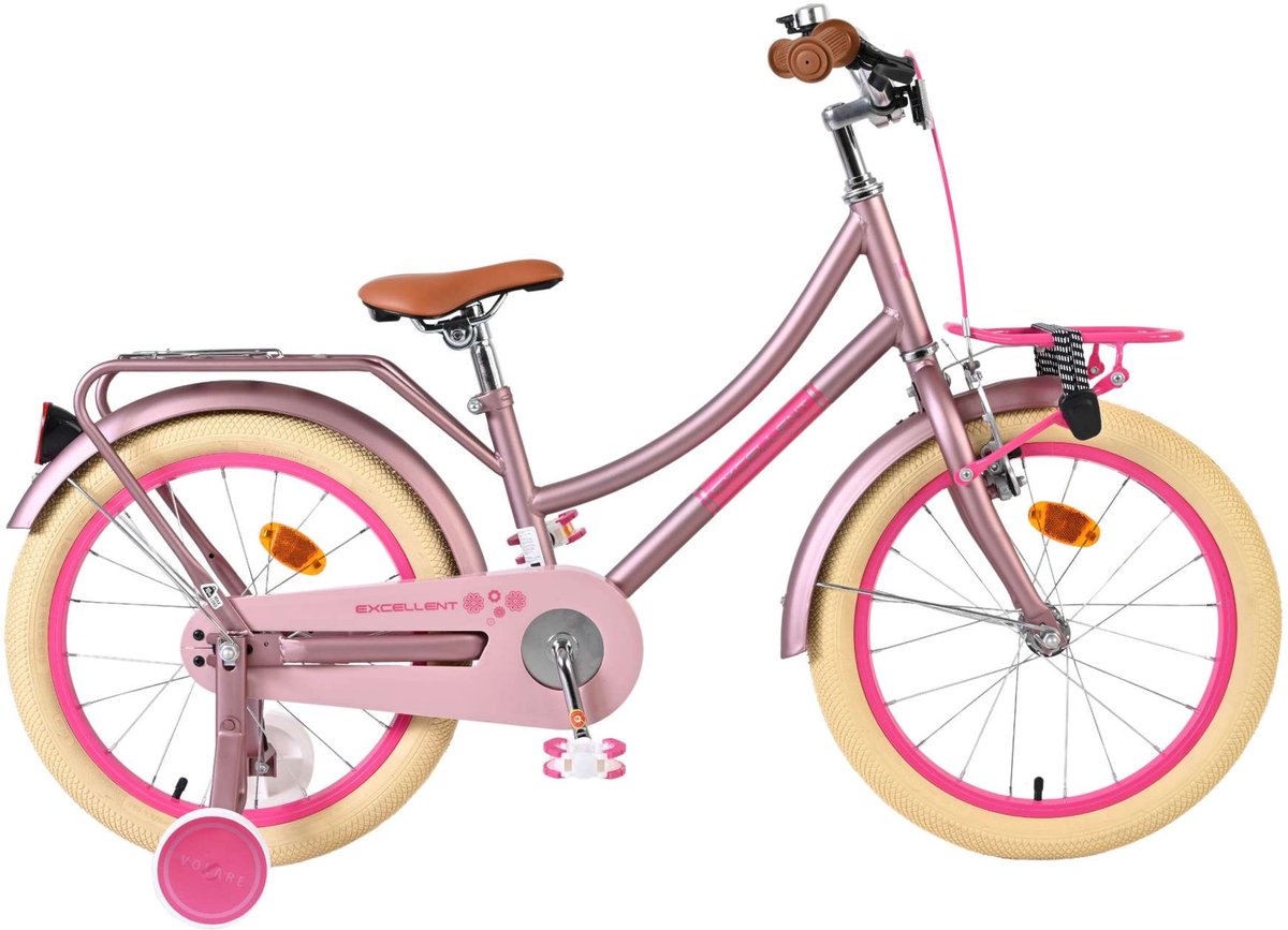 Vlatare eccellente bicicletta per bambini - ragazze - 18 pollici - bianco - 95% assemblato