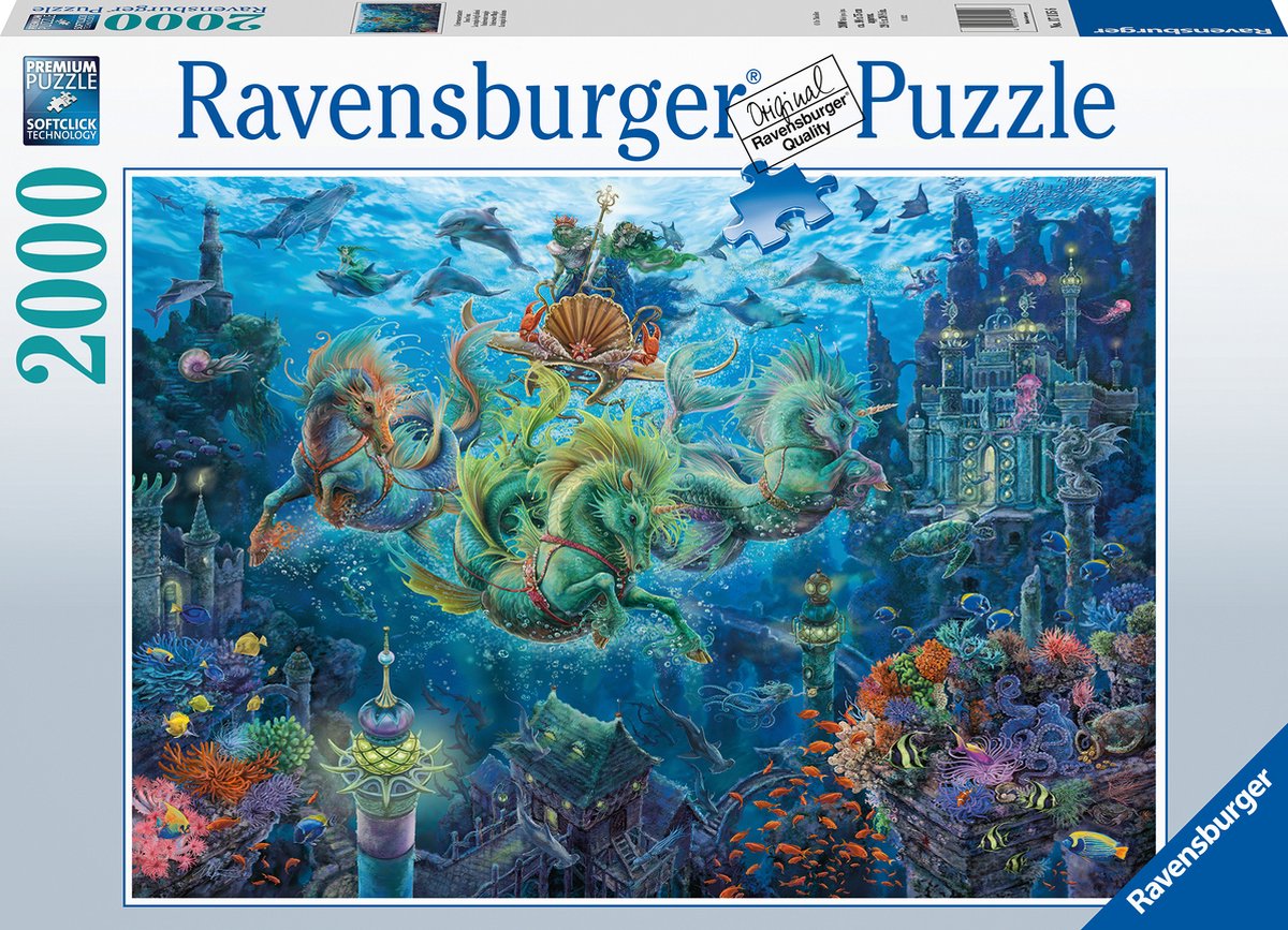 Ravensburger Puzzle Mondo Sottomarino - Puzzle - 2000 pezzi