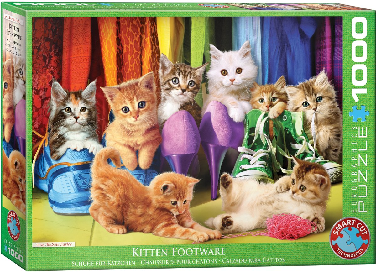 Eurographics - gattino orgoglio - 1000 pezzi 68×48 cm (l×a) - puzzle