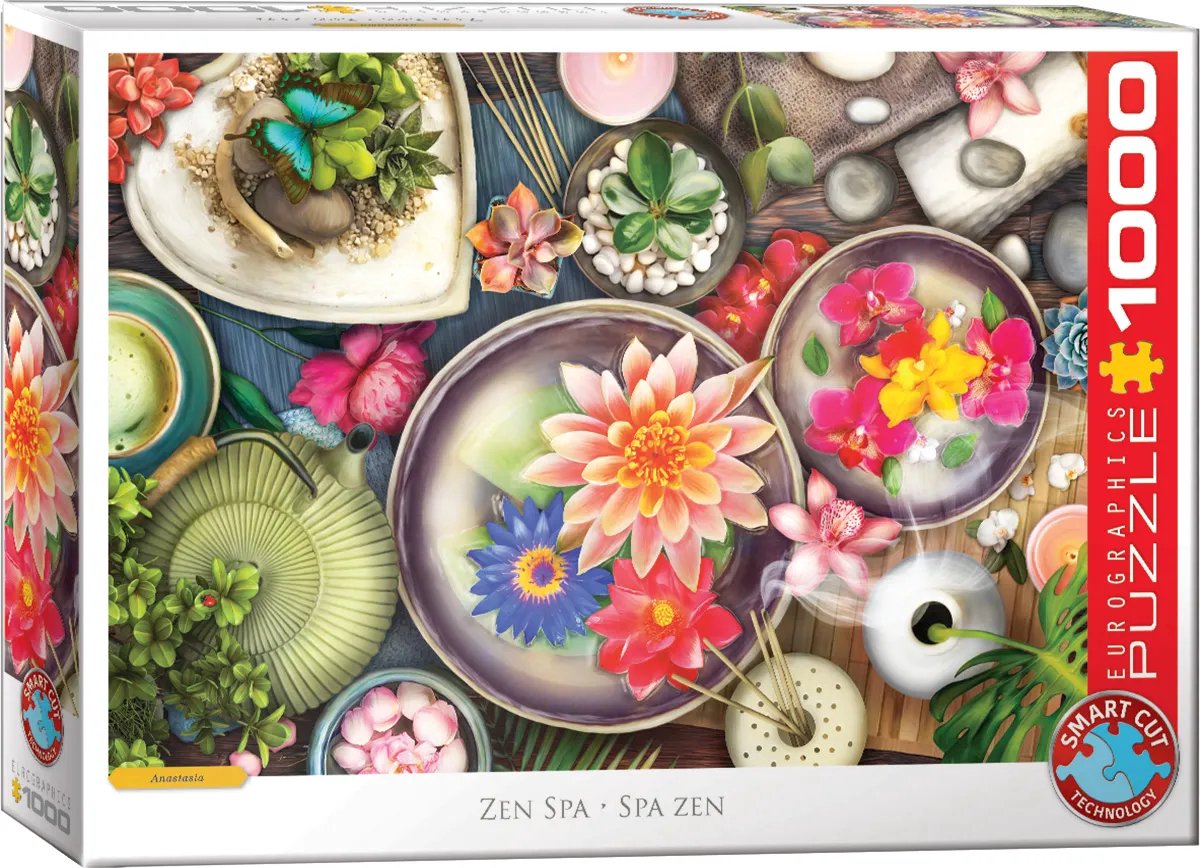Eurographics - spa zen - anastasia - 1000 pezzi - 68×48 cm - puzzle