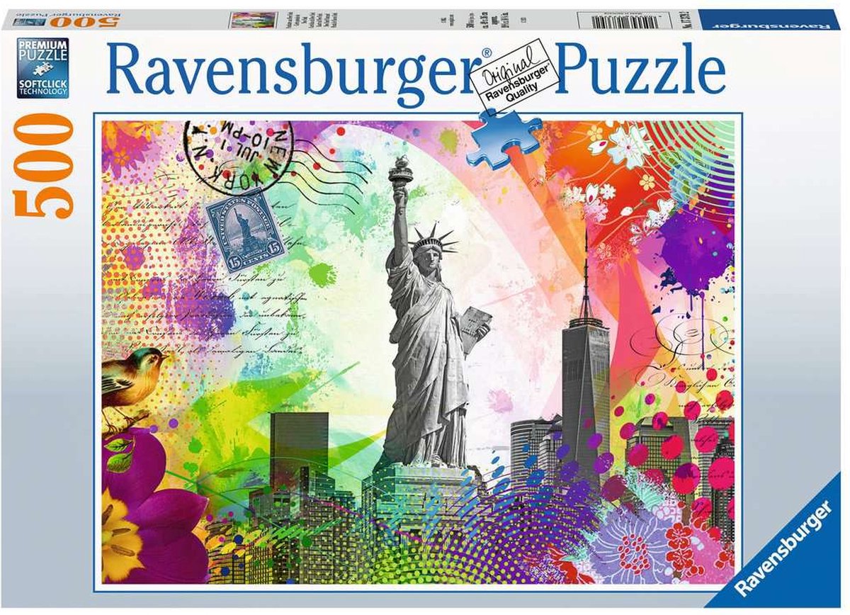 Mappa puzzle Ravensburger di New York - puzzle - 500 pezzi