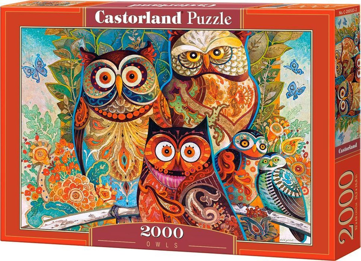Rompecabezas Selecta Castorland Búhos, 2000 uds.