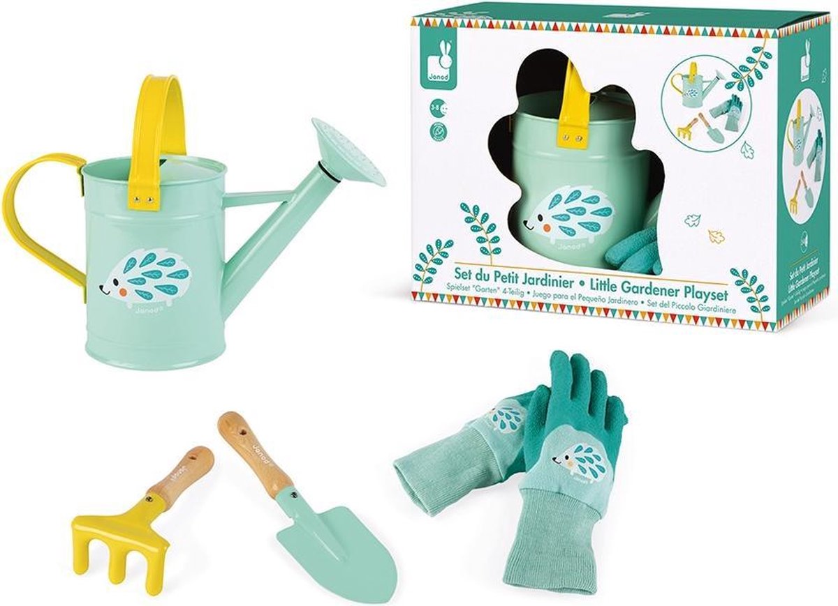 Janod - Happy Garden - Set completo da giardinaggio