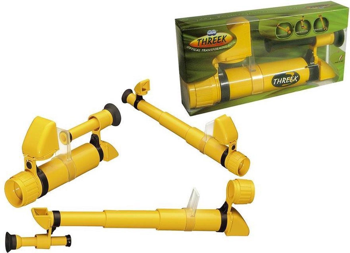 Navir threek 3 en 1 - telescopio, periscopio y microscopio 25cm - transformable - 6 años