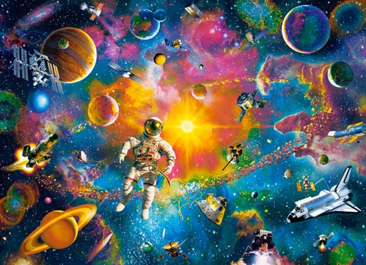 Castorland Puzzle Avventura Spaziale - 200 pezzi per bambini.