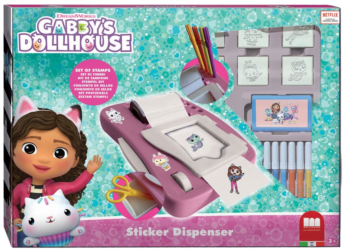 Multiprint Gabby's Doll House Sticker Set