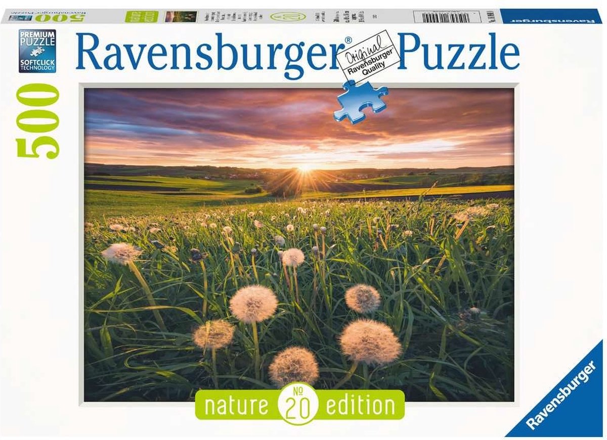 Puzzle Ravensburger Denti di leone al tramonto - puzzle - 500 pezzi