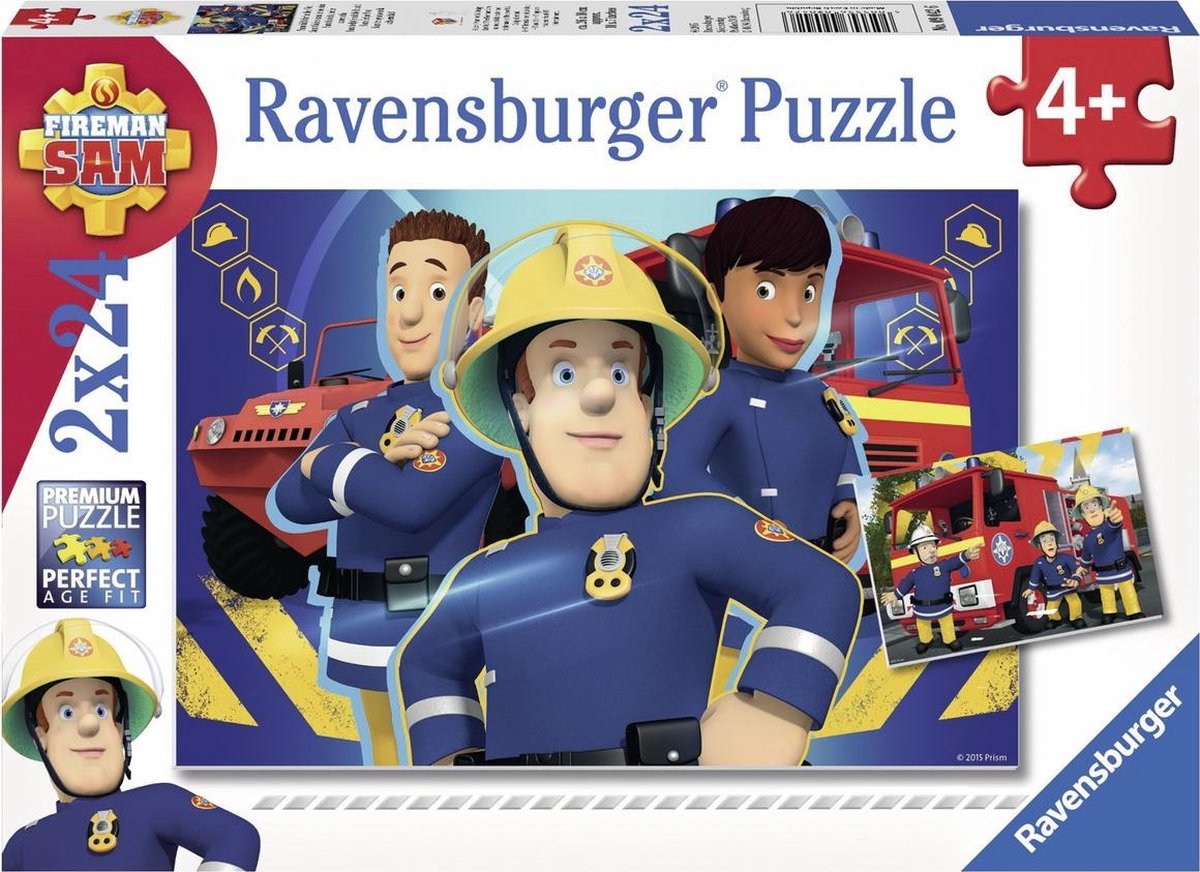 Ravensburger - Sam ti aiuta a uscire dal fuoco 2x24 pezzi