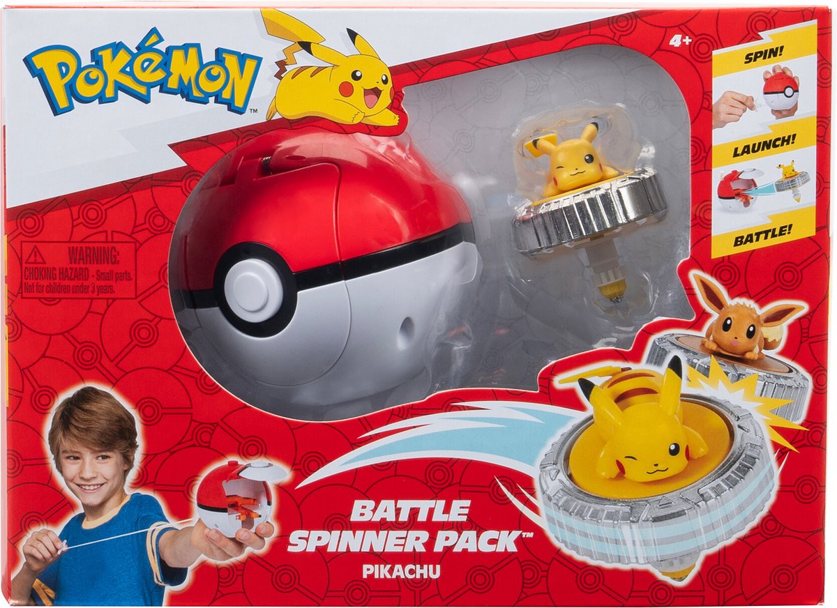 Gioco Jazwares Pokémon Battle Spinner - Pikachu Pokéball