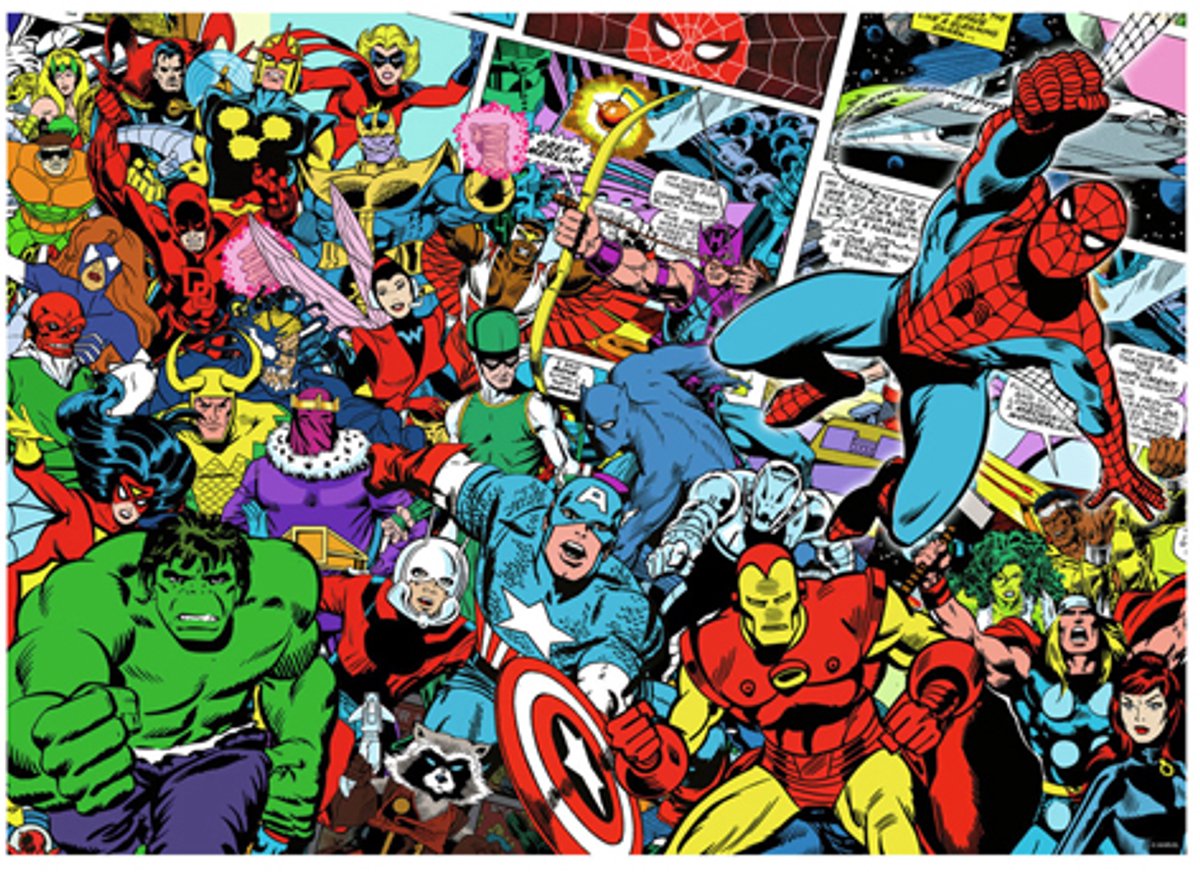 RAVENSBURGER JIGSAW Puzzle Marvel, 100 °.