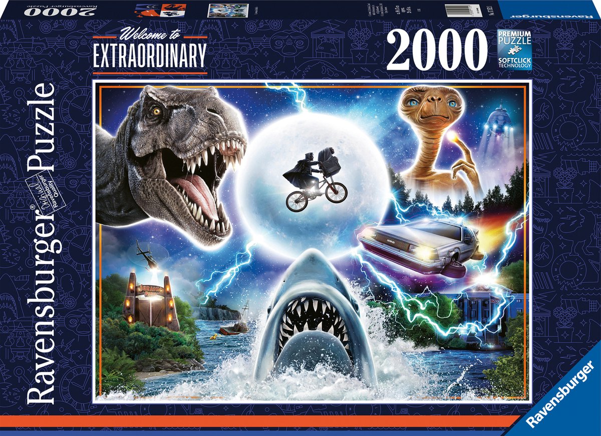 Ravensburger puzzle universale amblin - puzzle - 2000 pezzi