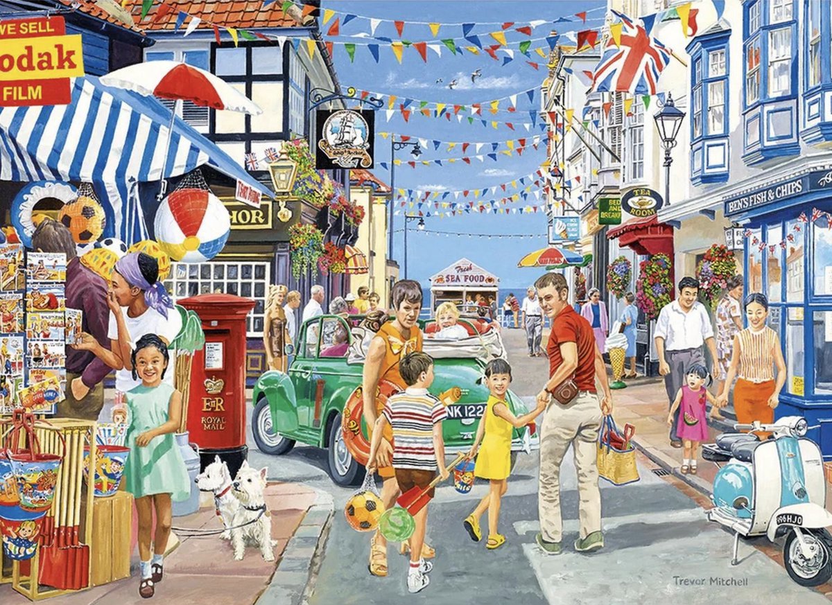 Gibsons - voce per la spiaggia (di trevor mitchell) - 1000 pezzi 68×49 cm (l×a) - puzzle per adulti