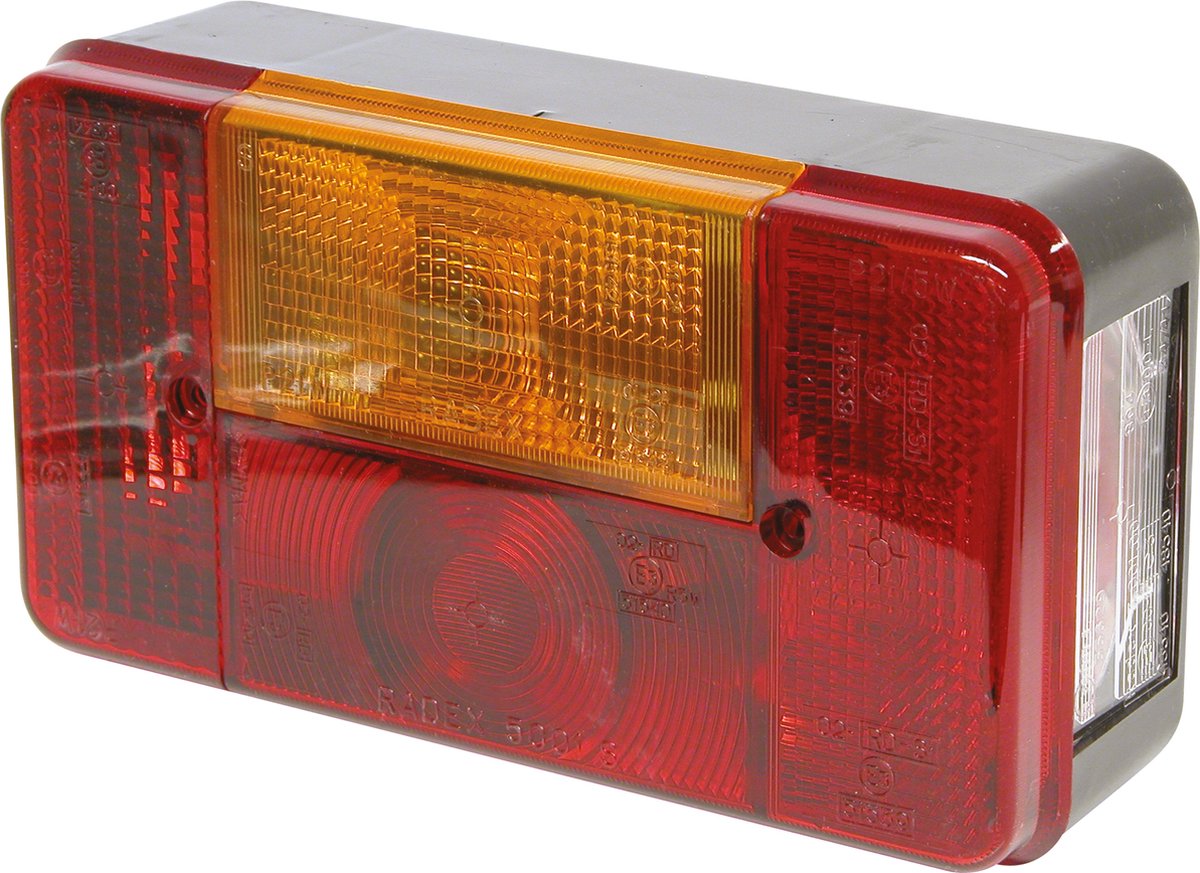 Carpoint achterlicht links 5 functies 12v 19cm - rood wit geel