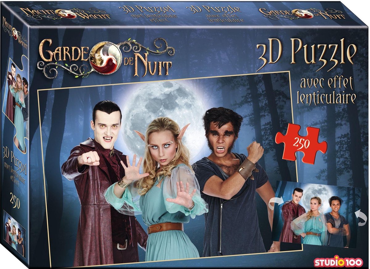 Puzzle 3D Night Watch - 250 pezzi - con effetto lenticolare
