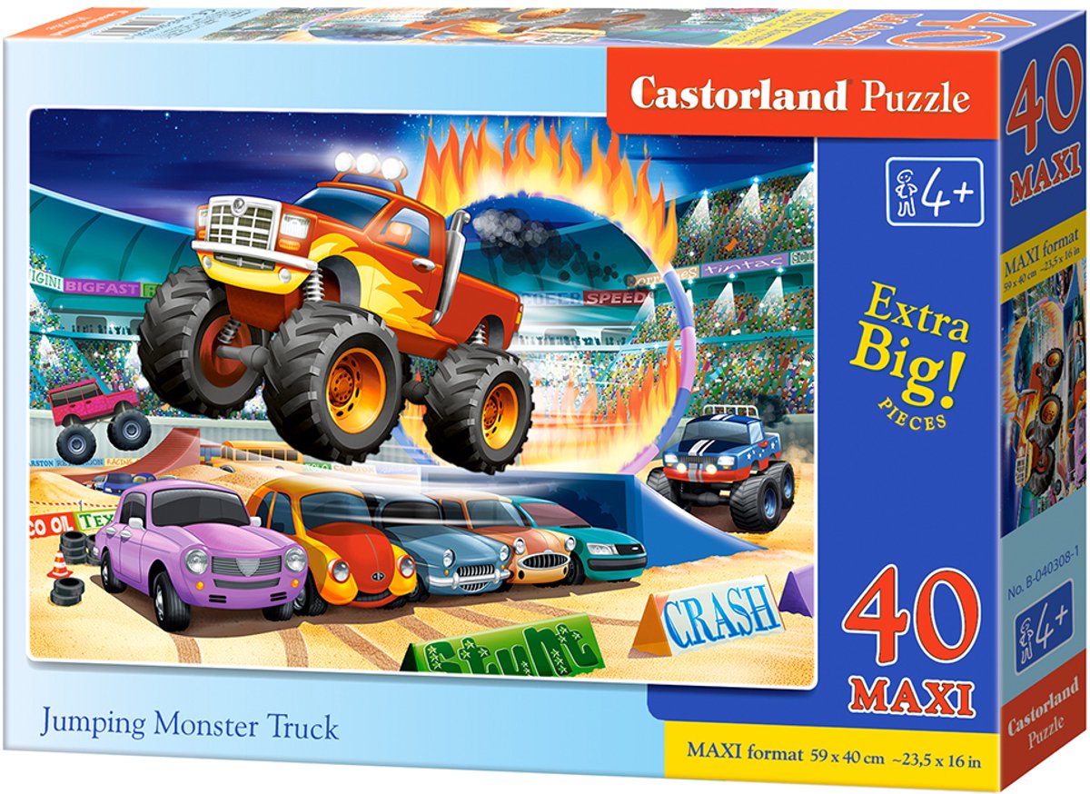 Castorland puzzle maxi jumping monster truck 40