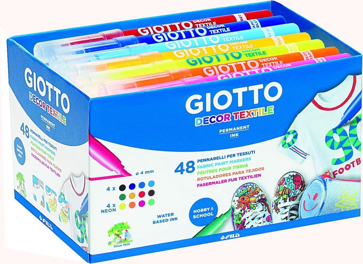 Confezione scuola Giotto da 48 tessili d'arredo