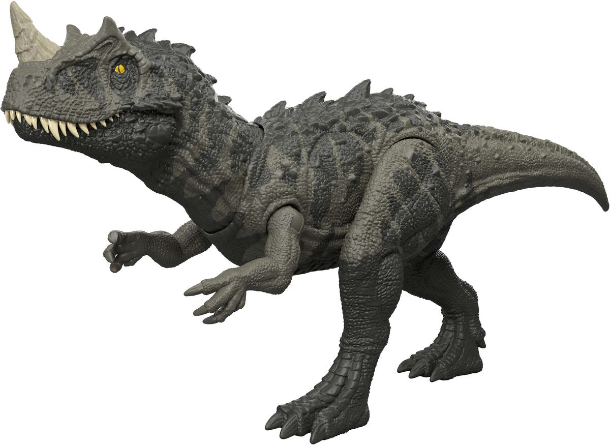 Mattel jurassic world: survival action figure wild roar ceratosaurus action figuur