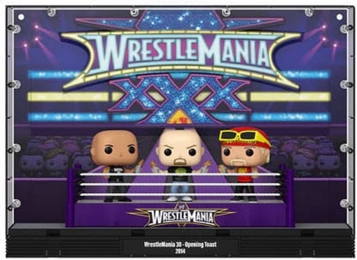 Funko pop moments deluxe: wwe - wrestlemania 30 - opening toast pop #05