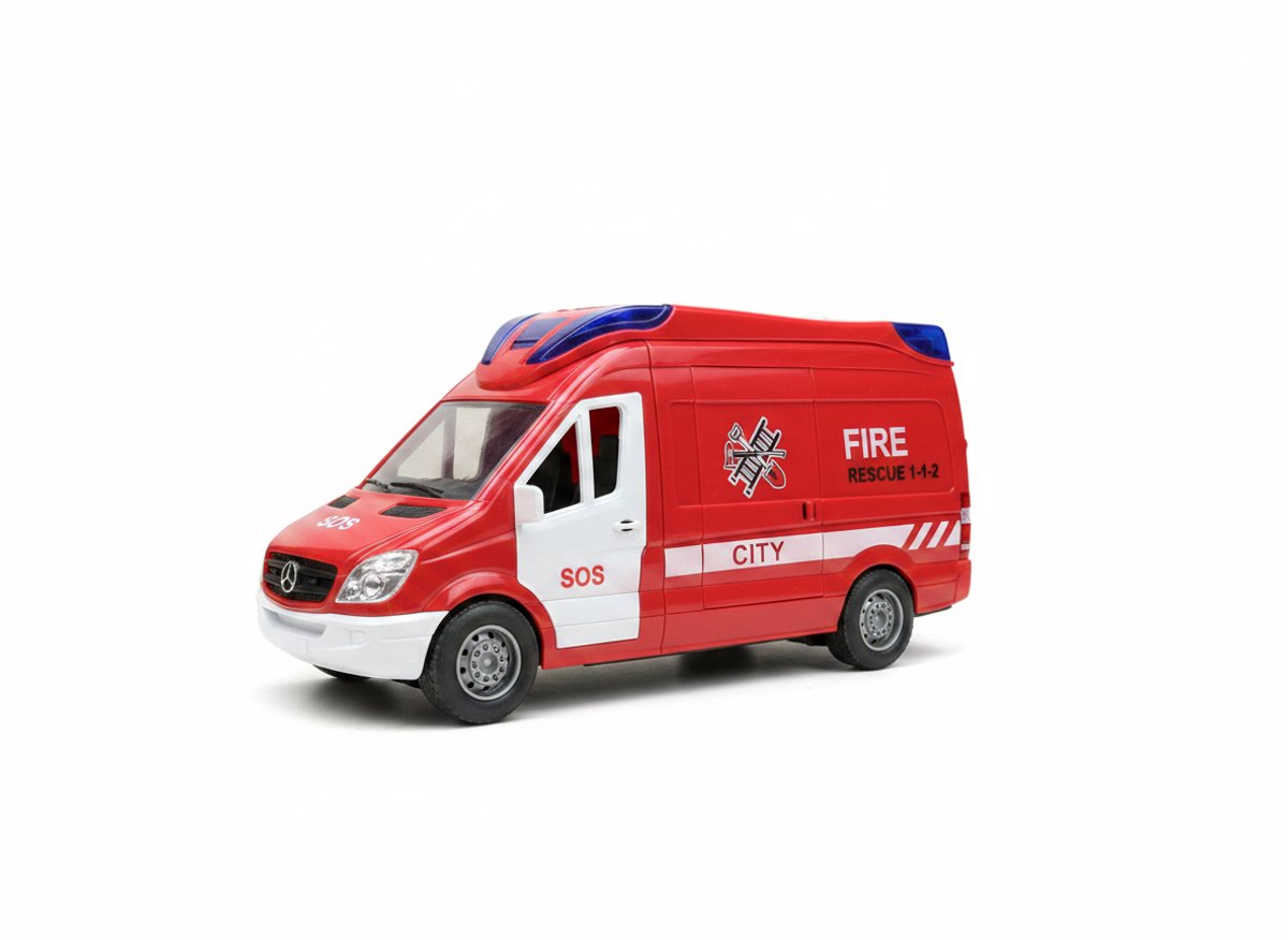 Amuuso brandweerwagen licht en geluid.