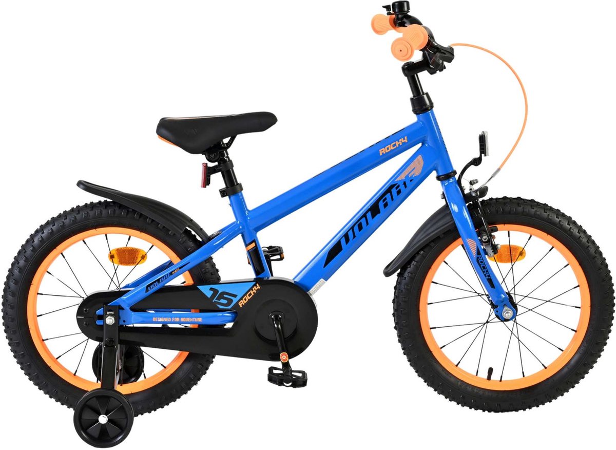Bicycle per bambini rocciosi di Vlatare - ragazzi - 16 pollici - blu