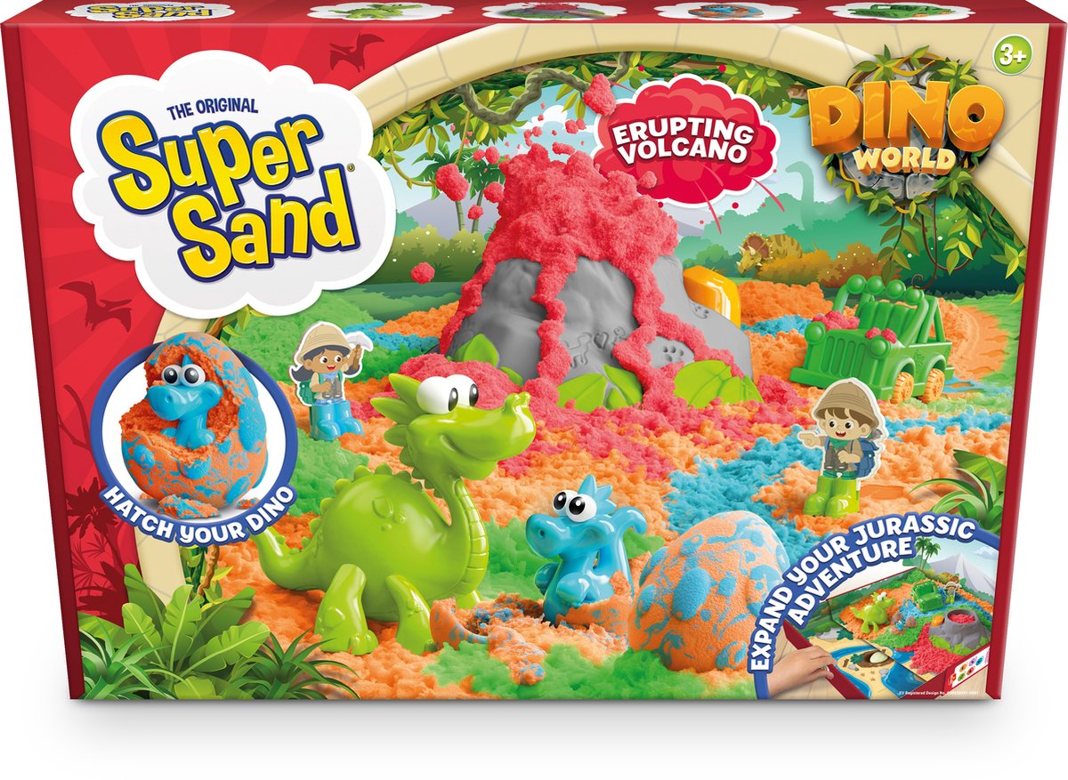 Paquete mundial de dinosaurios de súper arena Goliat - arena de juego