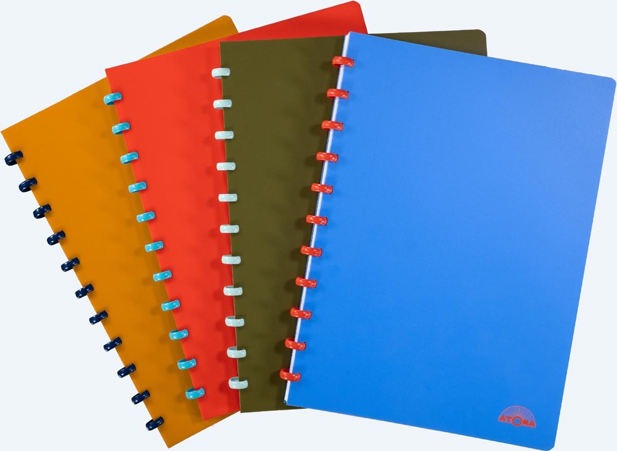 Cuaderno naturaleza Atoma, ft a4, 144 páginas, rayas, colores surtidos