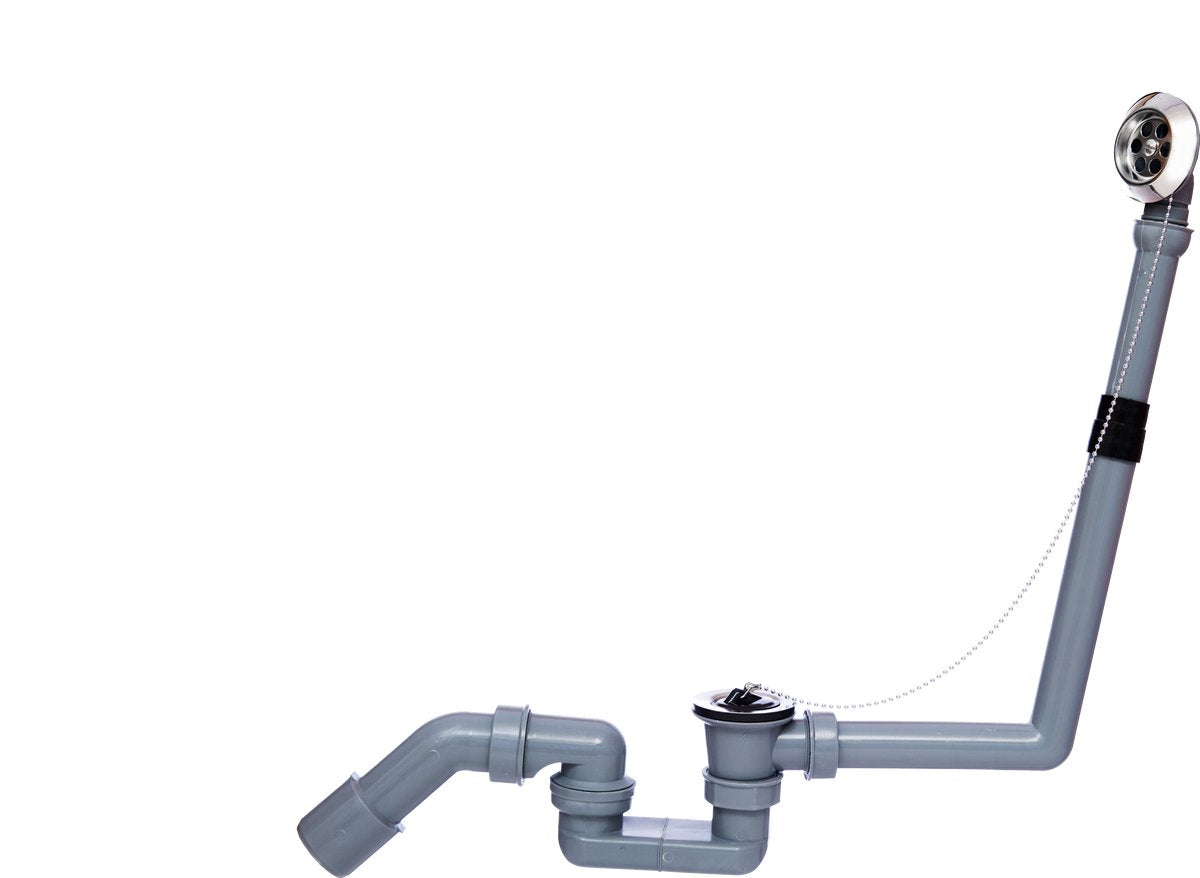 Kirchhoff eco-save ks vasca con piletta e troppopieno, grigio, 1 1 2 x 40 50 mm