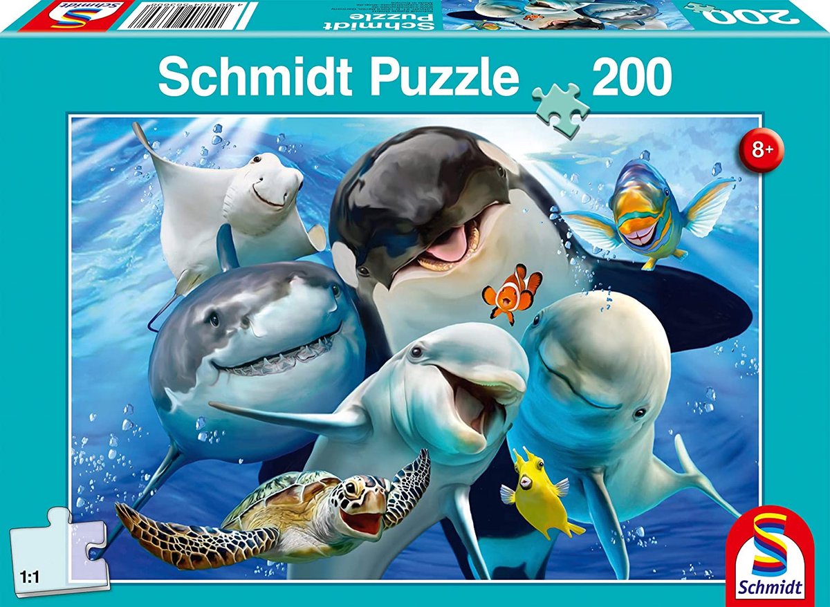 Schmidt - rompecabezas - amigos submarinos - 200 piezas - niños - a partir de 8 años