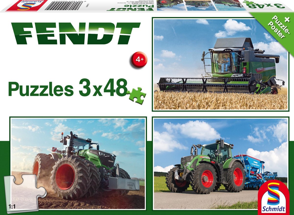 Serie Schmidt Fendt - Puzzle tradizionale - 144 pezzi - Fendt 1050 Vario