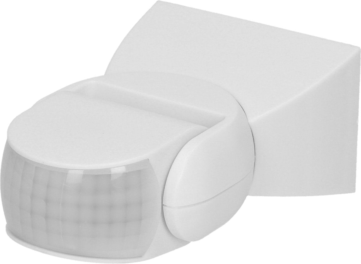 Orno pir bewegingsmelder - 180 ° detectie - ip65 - wit