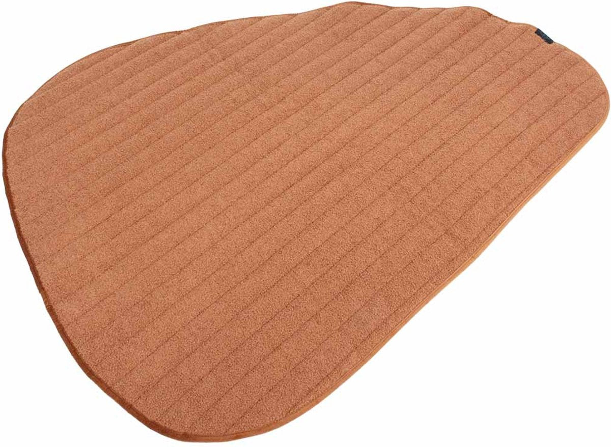 D d home ciottolo - plaid double face 120x95x2cm arancione
