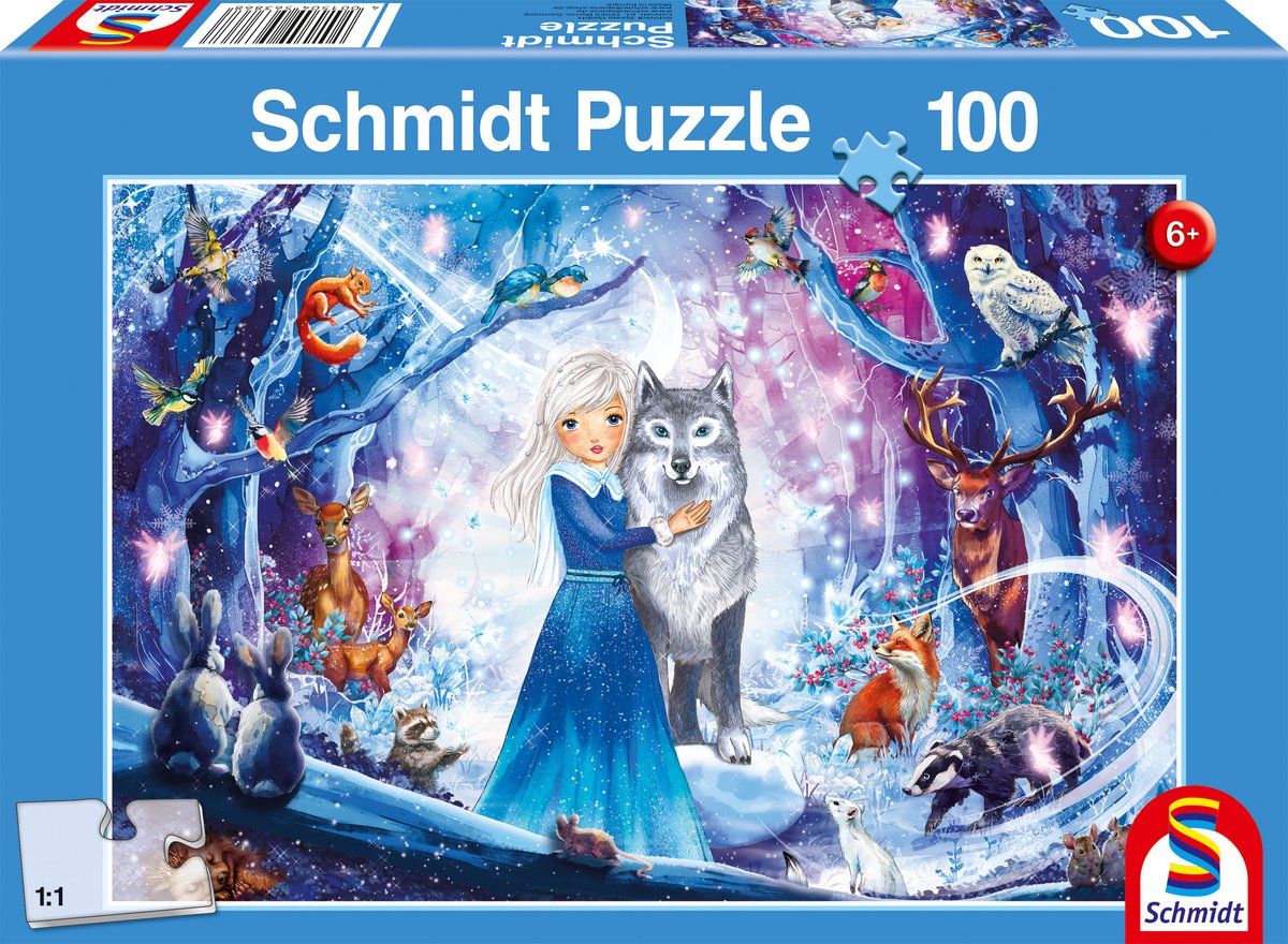 Schmidt - rompecabezas - princesa en el bosque de invierno - 100 piezas - niños - a partir de 6 años