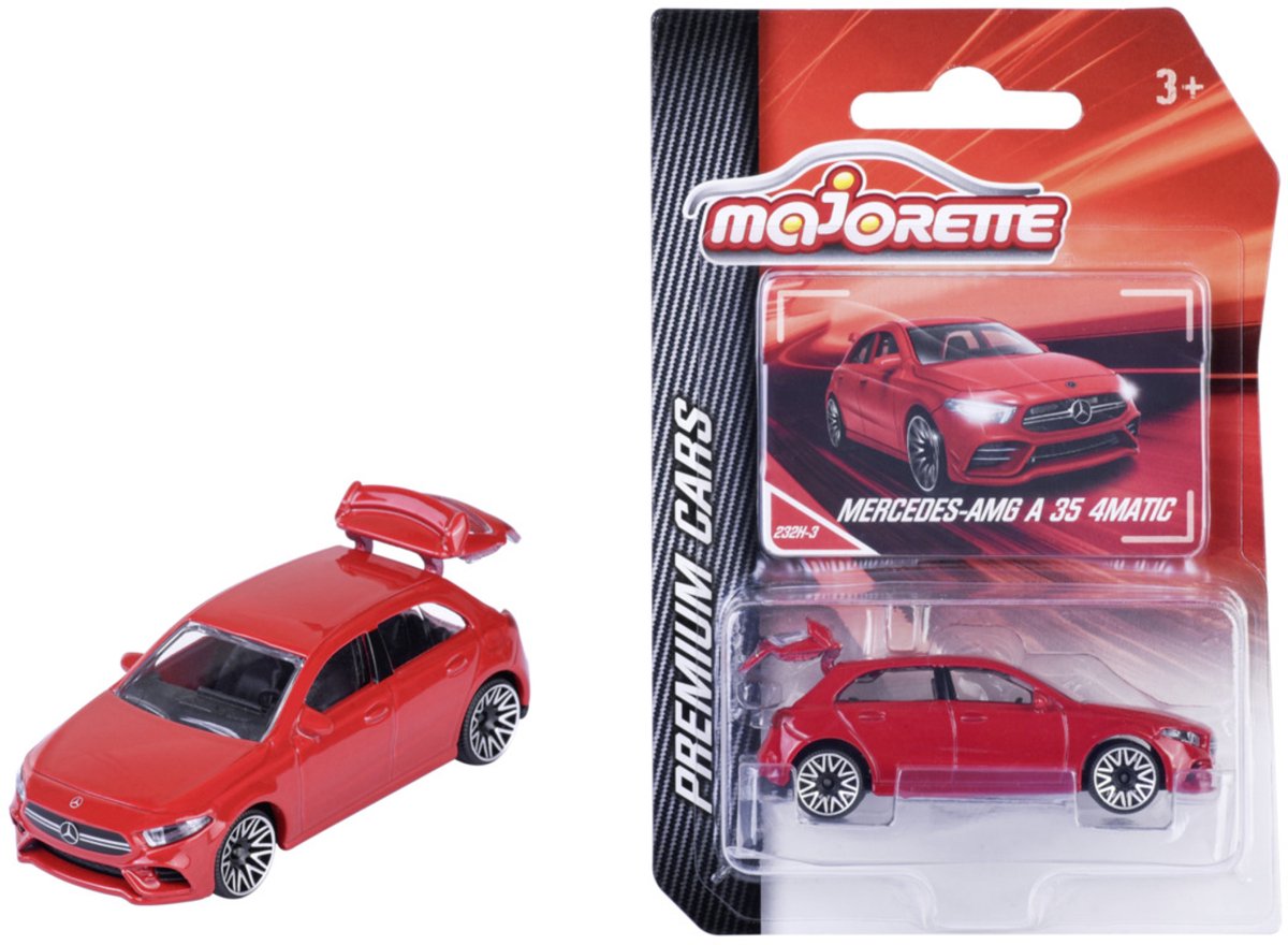 Majorette Mercedes Benz A 35 AMG 4matic, rossa (auto premium)
