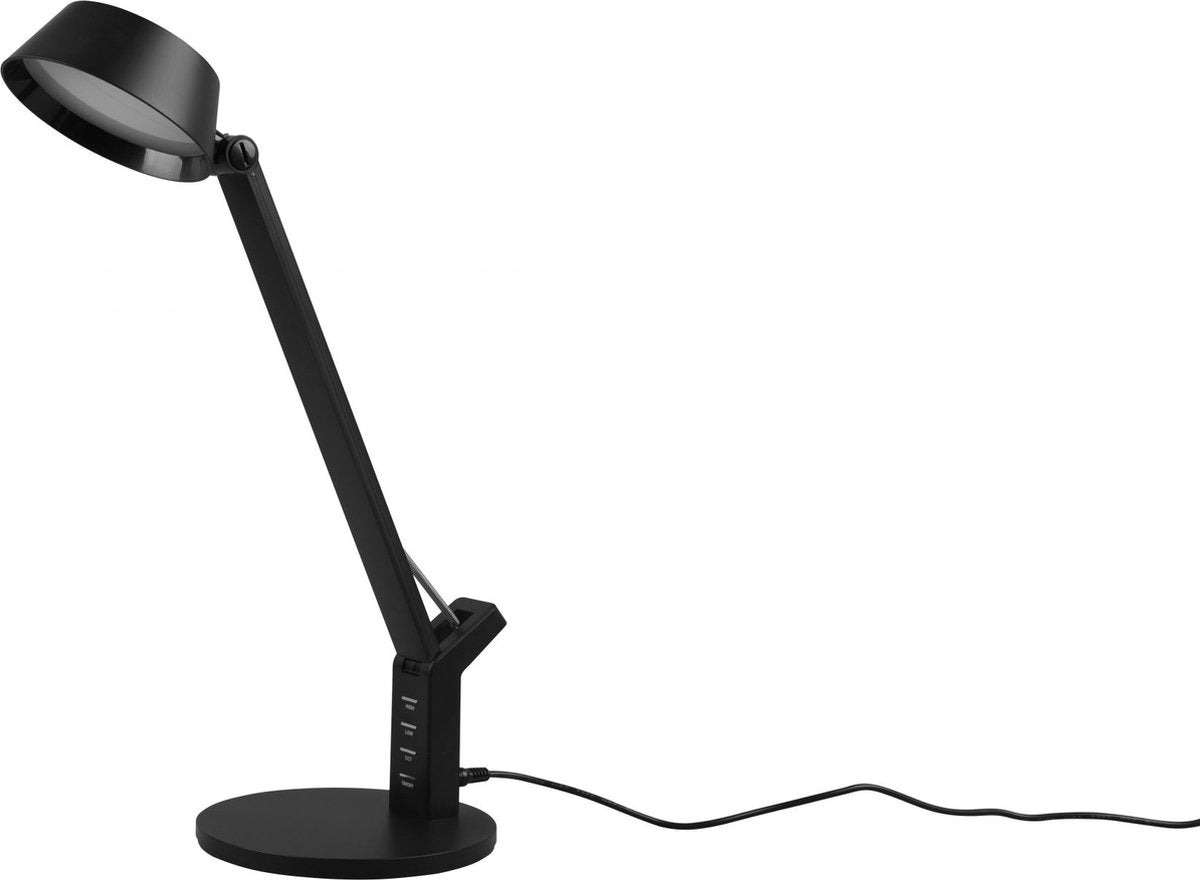 Trio ava - lámpara de mesa - negro mate - incl. 1x SMD 5,2W - Entrada USB - función de carga - lámpara de escritorio