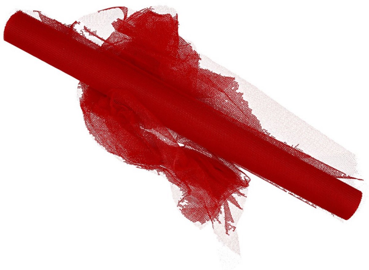 Tulle Creative Company, l: 50 cm, rosso, 5 m 1 rotolo