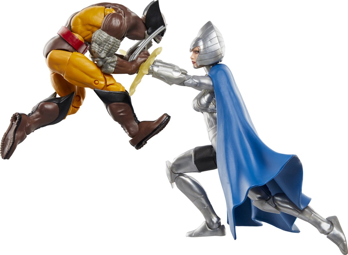 Hasbro wolverine 50th anniversary marvel legends action figure 2-pack wolverine lilandra neramani 15 cm action figuur