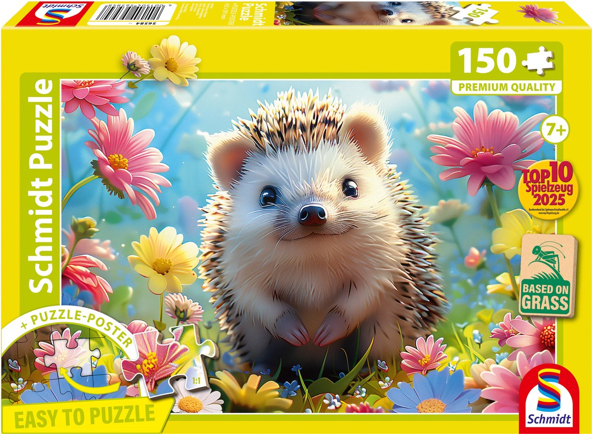 Schmidt gioca al puzzle Schmidt - riccio, 150 pezzi - puzzle per bambini