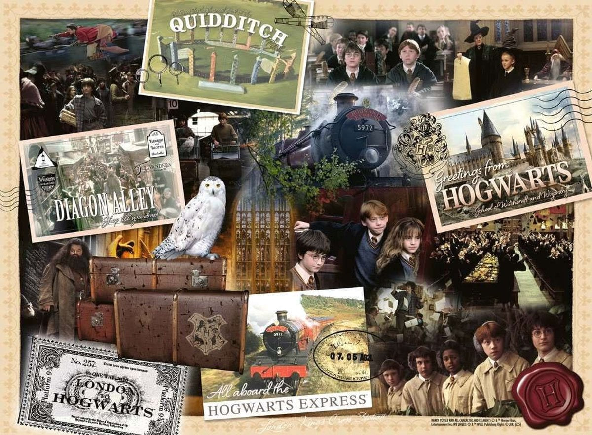 Ravensburger harry potter puzzel xxl terug naar zweinstein 300 stukjes.