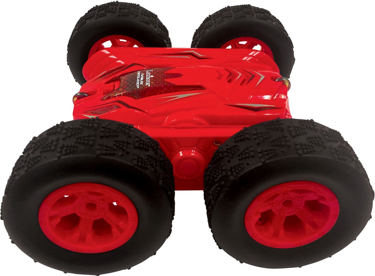 Lexibook tumbling crosslander® - coche acrobático RC recargable de doble cara 360° de pie sobre dos ruedas con luces