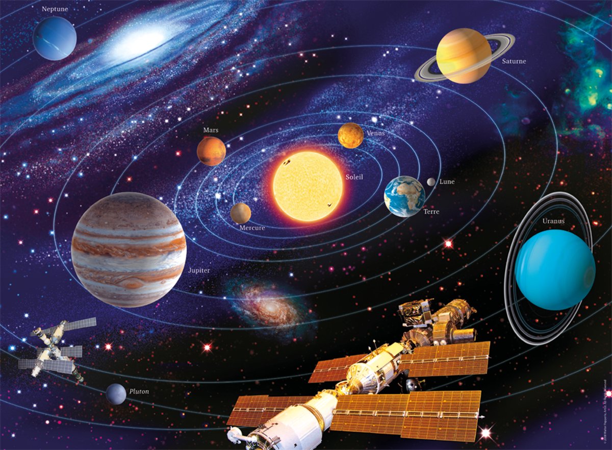Ravensburger puzzel solar system - 500 stukjes educatief speelgoed.
