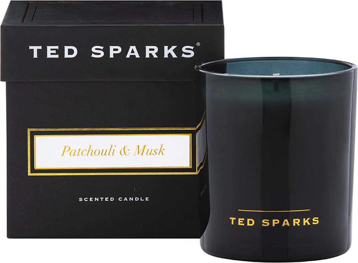 Ted Sparks - vela perfumada demi - almizcle pachulí