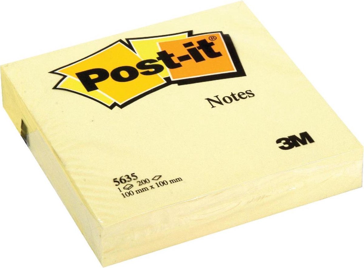 Post-it® post-it - blocco note 3m post-it 563 101x101mm giallo