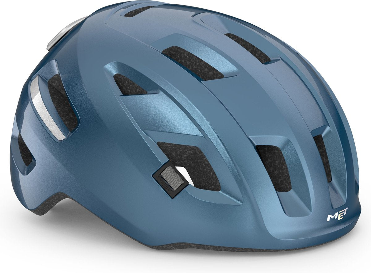 Met e-mob fietshelm mannen vrouwen - fietshelm e bike volwassenen - maat s (52-56cm) - nta8776 - navy