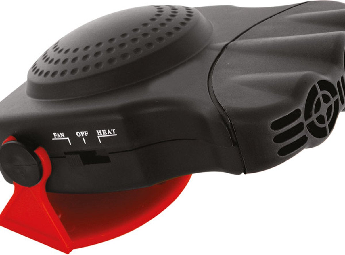 Autoventilator de Carpint 12 voltios 19 cm rojo negro