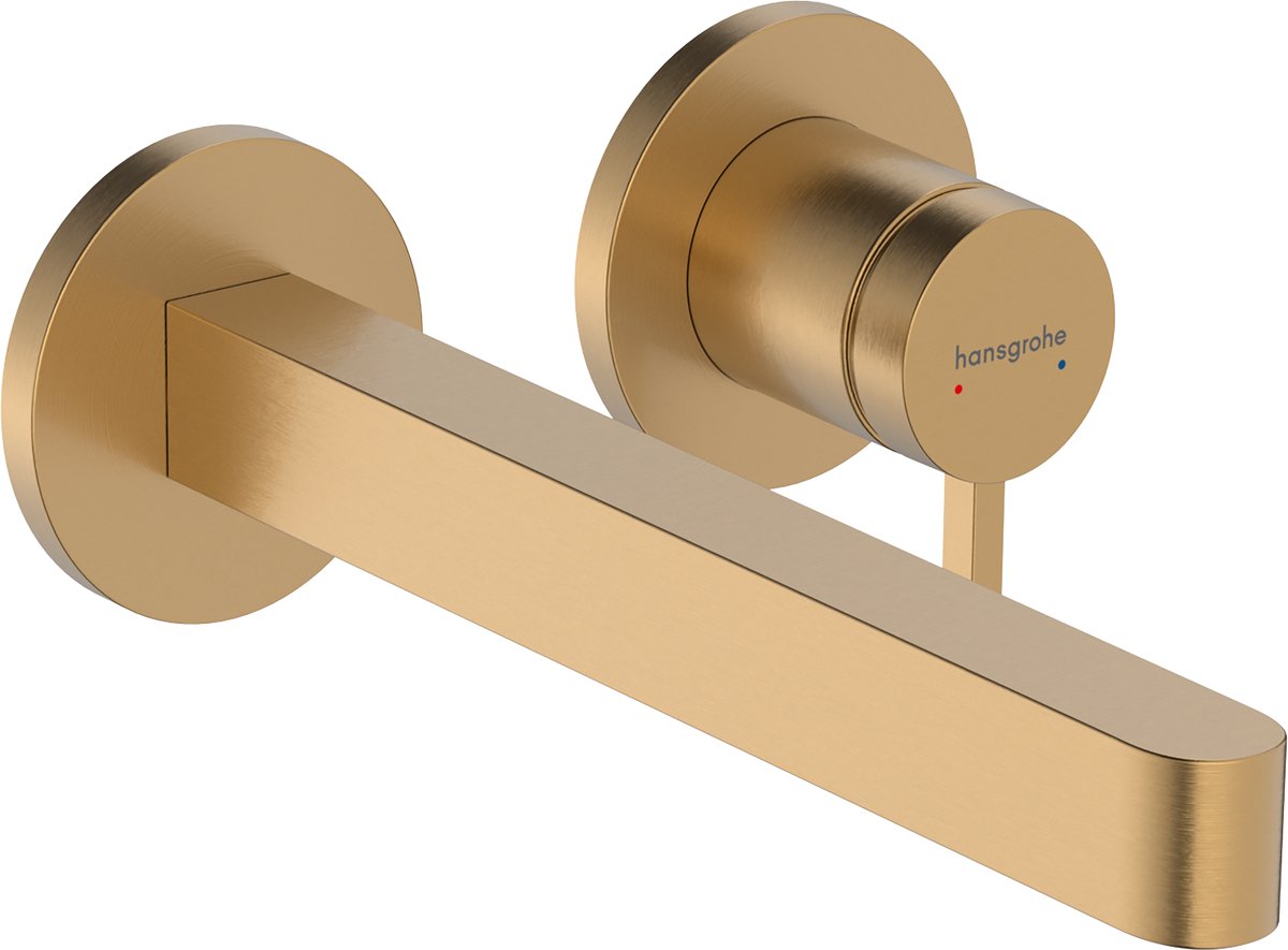 Hansgrohe finoris - miscelatore lavabo incasso - comando monocomando - con piletta - 228mm - bronzo spazzolato