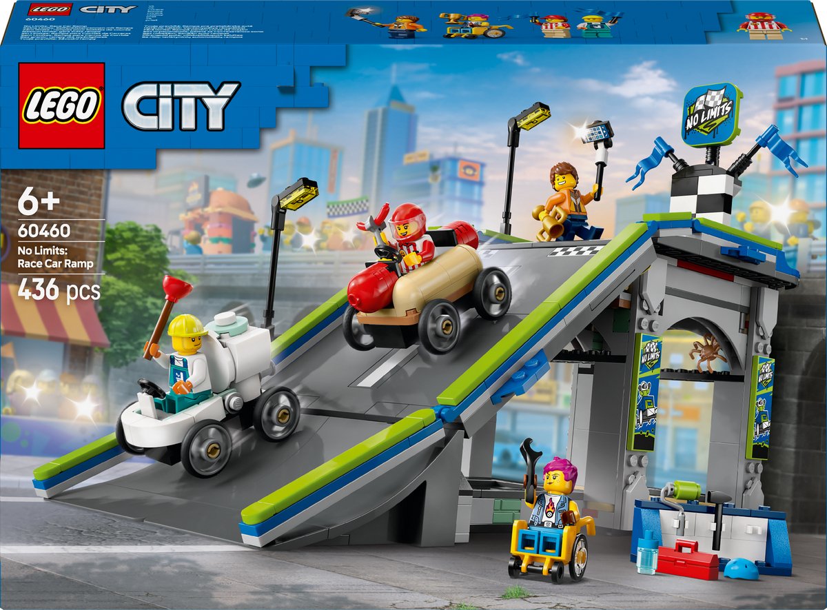 Lego Lego City 60460 Rampa veloce per le auto da corsa